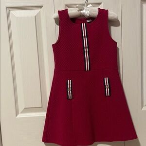 Janie and Jack Burgundy Quilted Dress